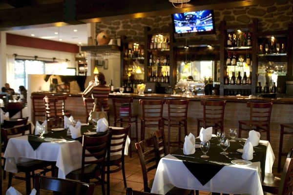 View of interior of Restaurant.